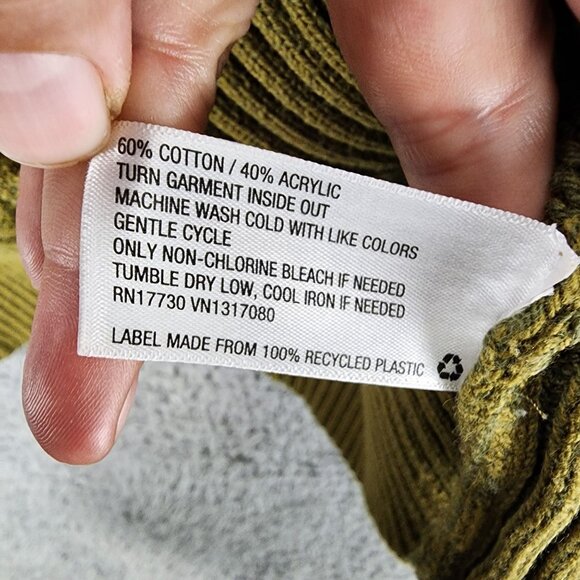 Knox Rose Sweater Womens 1X Green Long Sleeve *GUC* - Picture 3 of 8